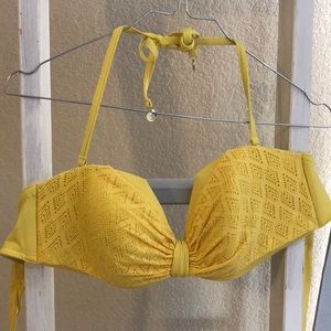 Yellow bathing suite top
